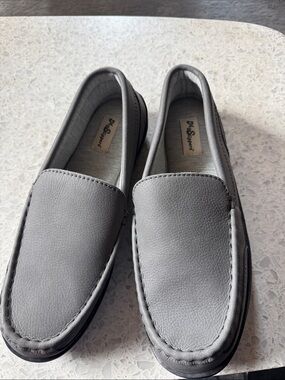 My Pillow leather slippers  in Gray-New without tags